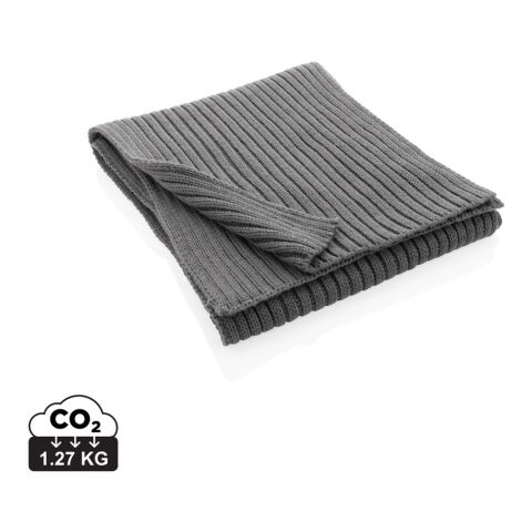 Bufanda de punto Impact AWARE™ Polylana® 180x25cm gris | sin montaje de publicidad | no disponible | no disponible | no disponible