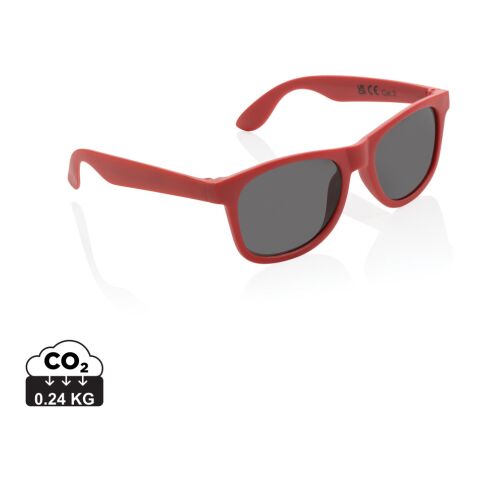 Gafas de sol de plástico PP reciclado GRS rojo | sin montaje de publicidad | no disponible | no disponible