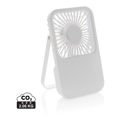 Ventilador escritorio recargable plástico reciclado Aervina Blanco | sin montaje de publicidad | no disponible | no disponible
