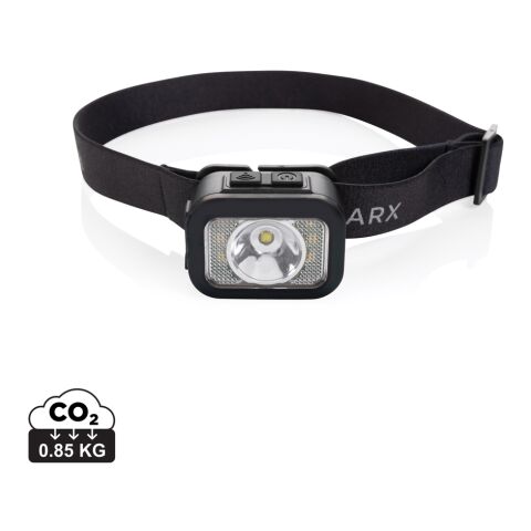 Linterna frontal Gear X RCS rPlastic de alta resistencia negro-gris | sin montaje de publicidad | no disponible | no disponible