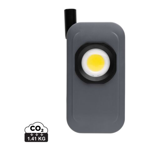 Luz de trabajo recargable USB Gear X RCS rPlastic gris | sin montaje de publicidad | no disponible | no disponible