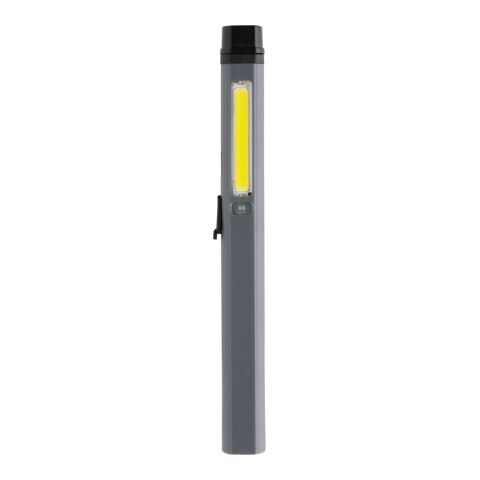 Lápiz óptico recargable USB de plástico reciclado Gear X RCS gris-negro | sin montaje de publicidad | no disponible | no disponible