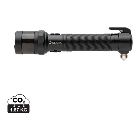Linterna para coche de aluminio reciclado Gear X RCS negro | sin montaje de publicidad | no disponible | no disponible
