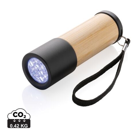 Linterna de bambú y plástico reciclado RCS marrón | sin montaje de publicidad | no disponible | no disponible