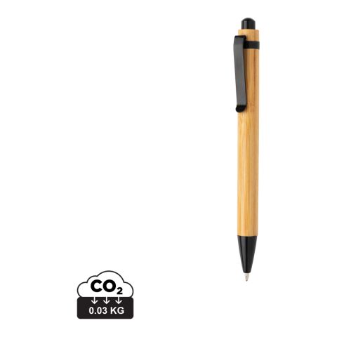 Bolígrafo Bambú negro | sin montaje de publicidad | no disponible | no disponible | no disponible