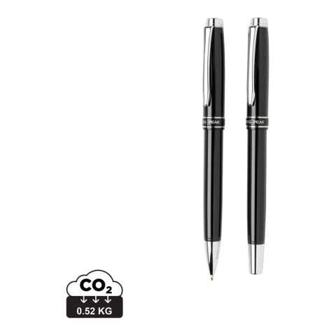 Set bolígrafos Swiss Peak Heritage negro-plata | sin montaje de publicidad | no disponible | no disponible | no disponible