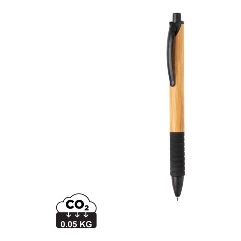 Bolígrafo de bambú &amp; paja de trigo negro | sin montaje de publicidad | no disponible | no disponible