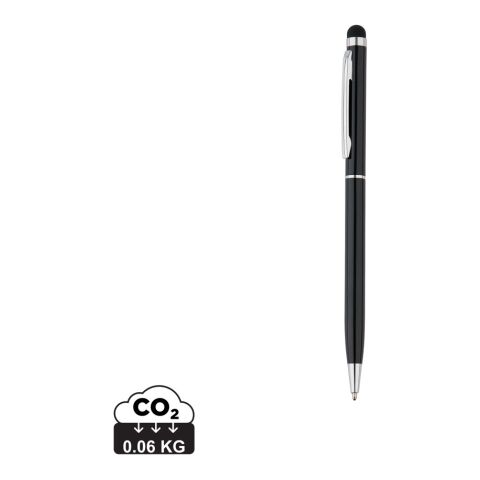 Bolígrafo metálico fino negro | sin montaje de publicidad | no disponible | no disponible | no disponible