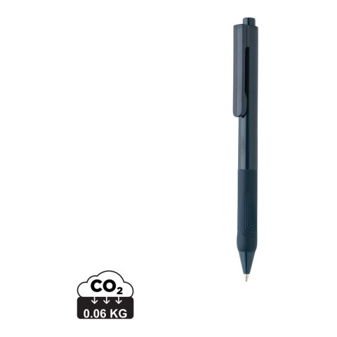 Bolígrafo sólido X9 con empuñadura de silicona azul marino | sin montaje de publicidad | no disponible | no disponible