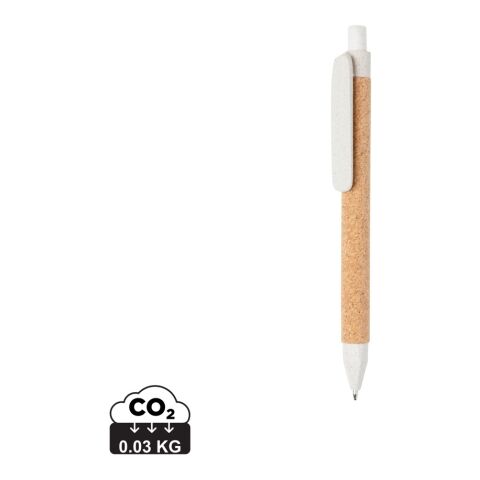Bolígrafo ecológico blanco | sin montaje de publicidad | no disponible | no disponible