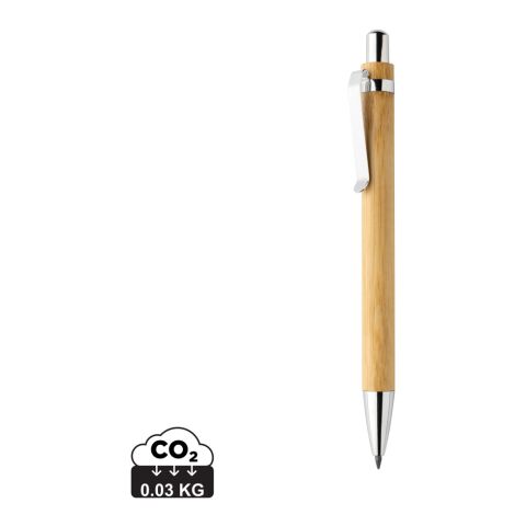Bolígrafo infinito de bambú Pynn bronce negro | sin montaje de publicidad | no disponible | no disponible