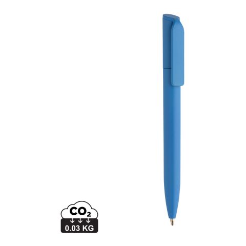 Mini bolígrafo ABS reciclado certificado Pocketpal GRS azul celeste | sin montaje de publicidad | no disponible | no disponible