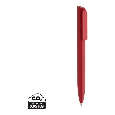 Mini bolígrafo ABS reciclado certificado Pocketpal GRS rojo | sin montaje de publicidad | no disponible | no disponible
