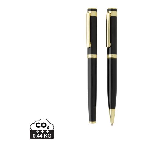 Set bolígrafos Swiss Peak Luca RCS de latón reciclado negro | sin montaje de publicidad | no disponible | no disponible
