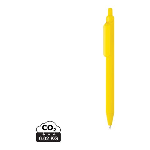 Bolígrafo Tide GRS con certificación RABS y tacto suave amarillo | sin montaje de publicidad | no disponible | no disponible