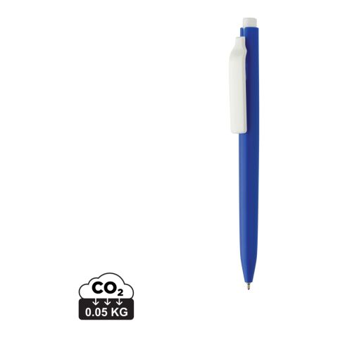 Bolígrafo R-ABS certificación Vibe GRS azul-blanco | sin montaje de publicidad | no disponible | no disponible