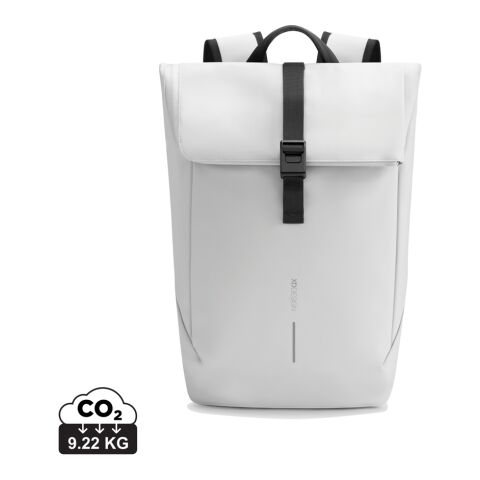 Mochila urbana resistente al agua con solapa gris-negro | sin montaje de publicidad | no disponible | no disponible