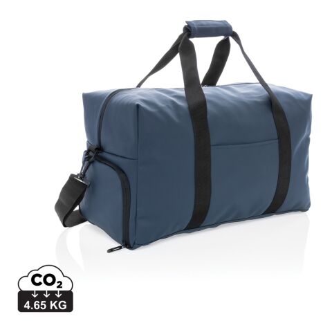 Bolsa de viaje de fin de semana de PU suave azul | sin montaje de publicidad | no disponible | no disponible | no disponible