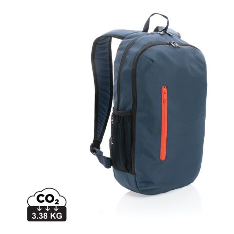 Mochila casual Impact AWARE ™ 300D RPET azul marino-rosa | sin montaje de publicidad | no disponible | no disponible | no disponible