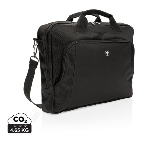 Bolsa para portátil 15” Swiss Peak Deluxe negro | sin montaje de publicidad | no disponible | no disponible | no disponible