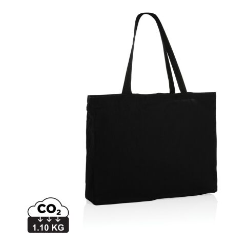 Bolsa de compra de algodón reciclado 145gr Impact AWARE ™ negro | sin montaje de publicidad | no disponible | no disponible | no disponible