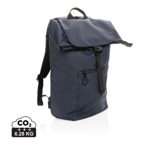 Mochila impermeable Impact AWARE ™ RPET para portátil 15,6" azul marino | sin montaje de publicidad | no disponible | no disponible | no disponible
