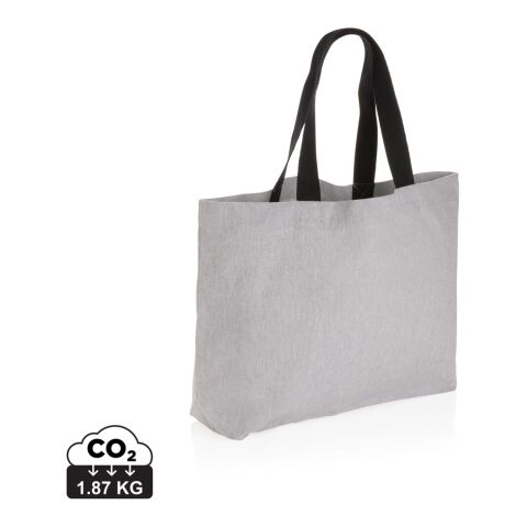 Tote grande de lona de 240 g/m² Impact Aware™ sin teñir gris | sin montaje de publicidad | no disponible | no disponible | no disponible