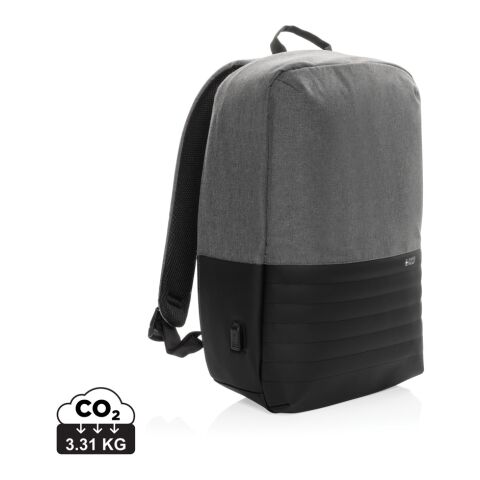 Mochila antirrobo para portátil 15&#039; Swiss Peak AWARE™ RFID gris | sin montaje de publicidad | no disponible | no disponible