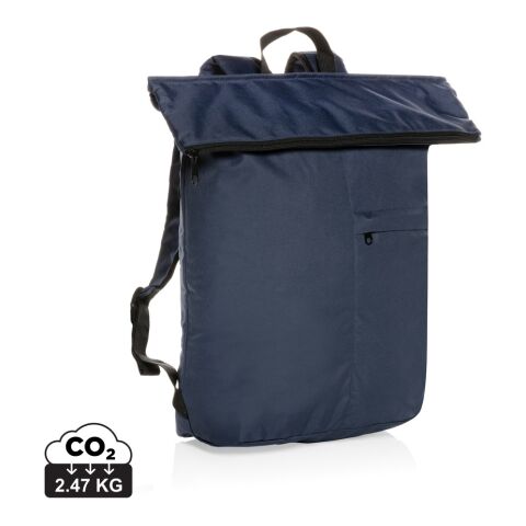 Mochila plegable ligera Dillon AWARE™ RPET azul marino | sin montaje de publicidad | no disponible | no disponible | no disponible