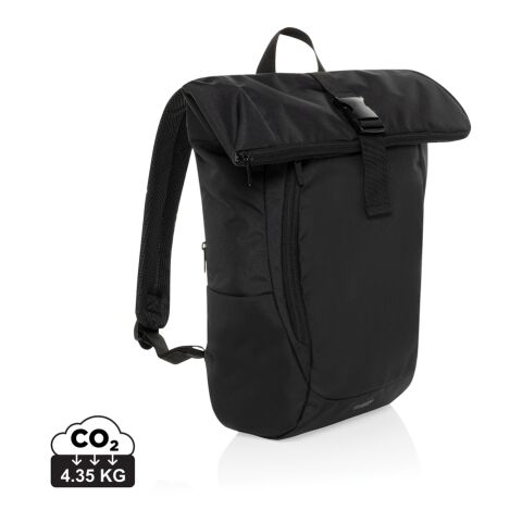 Mochila para portátil Leonard 15,6" RPET Swiss Peak Aware™ negro | sin montaje de publicidad | no disponible | no disponible | no disponible