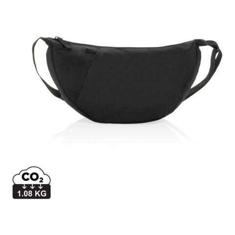 Bolsa bandolera de media luna Crescent XL AWARE™ RPET negro | sin montaje de publicidad | no disponible | no disponible | no disponible