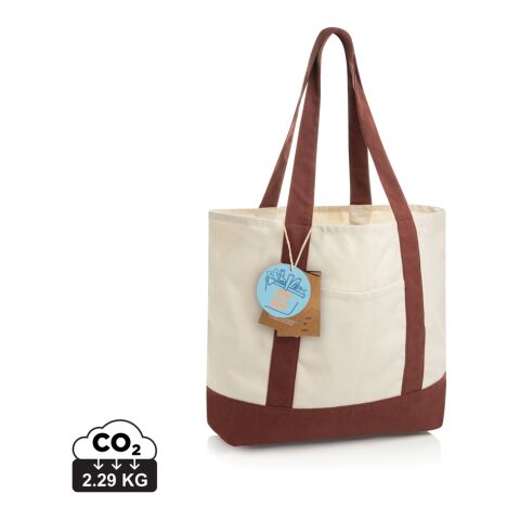 Bolsa tela de algodón reciclado 350 g/m² SHOP LOCAL AWARE™ rojo burdeos