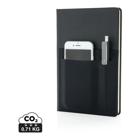 Libreta A5 Deluxe con bolsillos inteligentes negro | sin montaje de publicidad | no disponible | no disponible