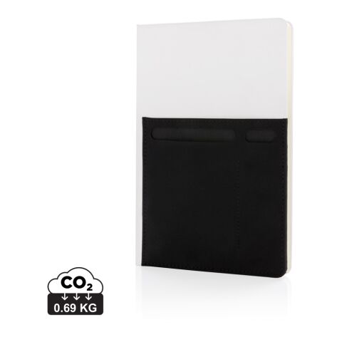 Libreta A5 Deluxe con bolsillos inteligentes blanco | sin montaje de publicidad | no disponible | no disponible