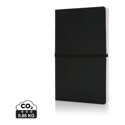 Libreta A5 - 96 páginas bronce negro | sin montaje de publicidad | no disponible | no disponible