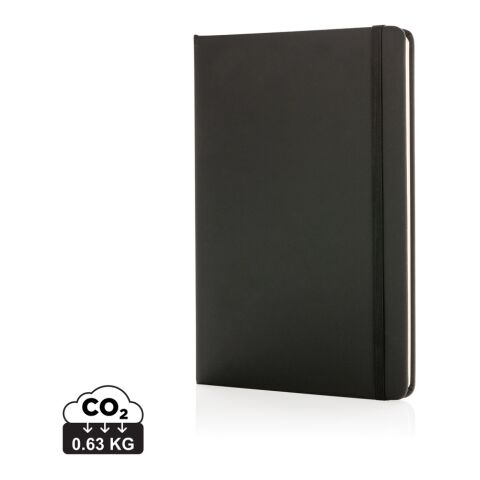 Cuaderno estándar A5 con tapa dura de PU negro | sin montaje de publicidad | no disponible | no disponible