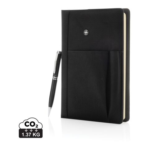 Set de libreta Swiss Peak intercambiable con bolígrafo negro | sin montaje de publicidad | no disponible | no disponible | no disponible