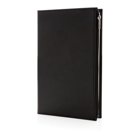 Libreta Swiss Peak A5 portátil de PU con cremallera