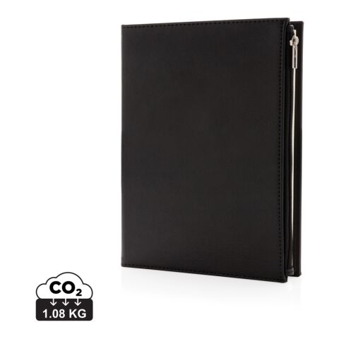 Libreta Swiss Peak A5 portátil de PU con cremallera