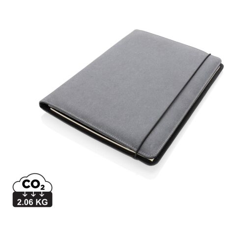 Portafolio de piel reciclada A4 gris | no disponible | no disponible | no disponible