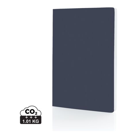 Cuaderno de papel de piedra de tapa blanda Impact A5 azul marino | sin montaje de publicidad | no disponible | no disponible
