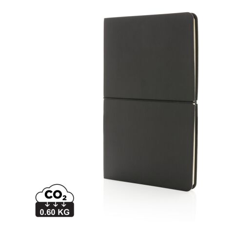 Cuaderno A5 moderno de lujo con tapa blanda negro | sin montaje de publicidad | no disponible | no disponible