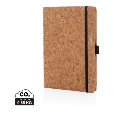 Libreta A5 tapa dura corcho marron | sin montaje de publicidad | no disponible | no disponible