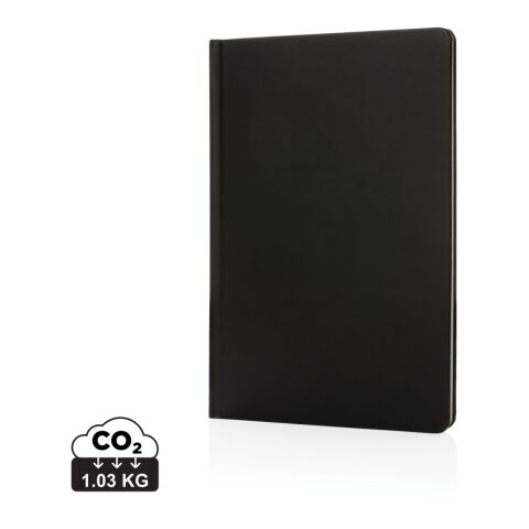 Libreta A5 de tapa dura de papel Impact Stone negro | sin montaje de publicidad | no disponible | no disponible