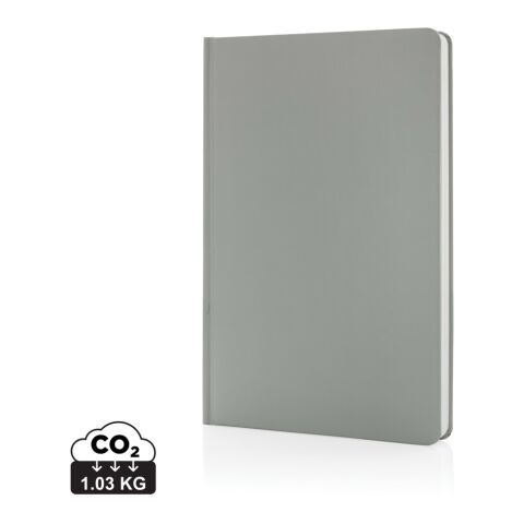 Libreta A5 de tapa dura de papel Impact Stone gris | sin montaje de publicidad | no disponible | no disponible