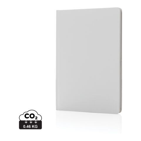 Libreta A5 de tapa dura de papel Impact Stone blanco | sin montaje de publicidad | no disponible | no disponible