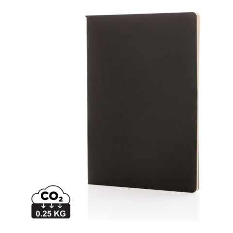 Libreta A5 de tapa blanda estándar FSC® negro | sin montaje de publicidad | no disponible | no disponible