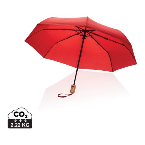 Paraguas automático RPET 190T bambú de 21" Impact AWARE ™