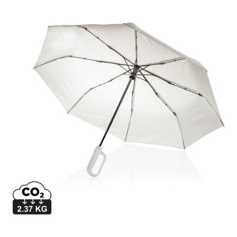 Paraguas Yara 21" AWARE™ RPET de color liso con mosquetón