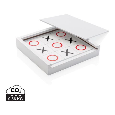 Juego Tic Tac Toe FSC® Deluxe blanco | sin montaje de publicidad | no disponible | no disponible